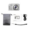 Akozon Digital Camera 1080P 56MP Portable Video Camera 8X Zoom Flash for Kids Students (Silver) view 2