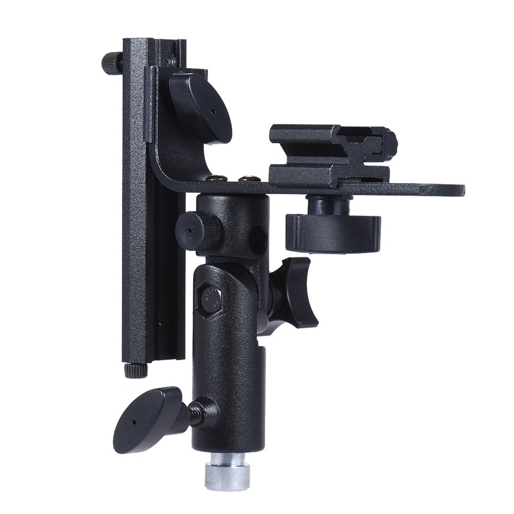 Akozon L Bracket Speedlight Flash Mount with Mount Adapter Cold Shoe for Softbox