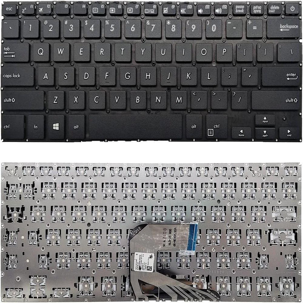 100% New 100% New Keyboard Compatible with Asus VivoBook X406U S406U S406 V406U Y406U No Backlight US Layout Black