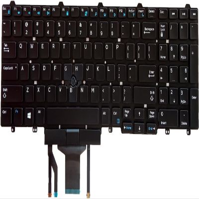 100% New 100% New Keyboard Backlight for Dell Latitude E5550 E5570 5580 5590 5591, Precision 3510 3520 7510 7520 7710 7720 Series with Pointer US Layout Keyboard