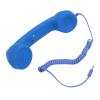 Aramox Wired Telephone Handsets, Retro Design with 3.5mm Jack Plug, 9ft Spiral Cable for Smartphones and Computers, Ideal for Office Home Call Centers (Blue) view 3