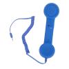 Aramox Wired Telephone Handsets, Retro Design with 3.5mm Jack Plug, 9ft Spiral Cable for Smartphones and Computers, Ideal for Office Home Call Centers (Blue) view 4
