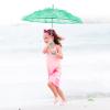 Acouto Bridal Lace Umbrella Wedding Parties Dancing Photography Prop - Vintage Lace Parasol Bridal Shower, Tea Party, Costume Accessory (Green) view 4