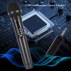 Luqeeg Wireless Handheld Karaoke Microphone, Handheld Cordless Dynamic Mic System with Multiple Sound Effects Voice Changes 2.4G Bluetooth System for Live Streaming Singing Wedding view 2