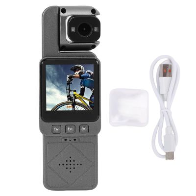 RiToEasysports Action Camera, HD Handheld Portable Pocket Biking Video Recorder Sports Action Riding Motion Cam for Vlog Recording (64G)
