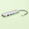 6-in-1 USB-C hub/Dock, Supports high-Definition Multimedia Interface USB 3.1 Type-C, Supports 4K@30Hz 1Gbps Transmission, RJ45 Interface, PD 100W Power Output. view 1