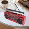 LAISANIM Retro Cassette Player, Portable AM FM SW Radio Stereo, Casette Tape Player Recorder with Earphone Jack (US Plug) view 4