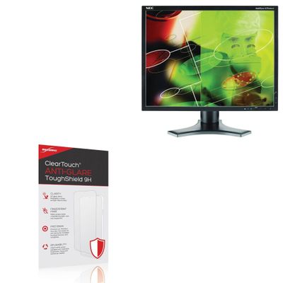 BoxWave Screen Protector Compatible With NEC LCD2090UXi-BK-1 (20 in) - ClearTouch Anti-Glare ToughShield 9H (2-Pack), Anti-Glare 9H Tough Flexible Film Screen Protector