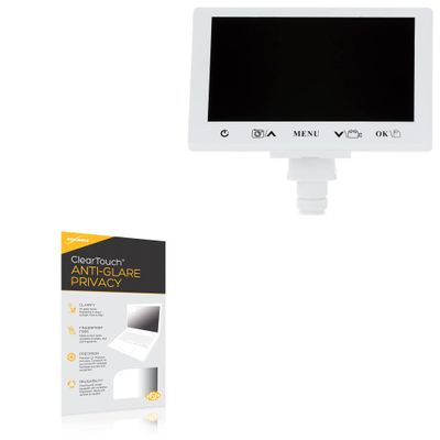 BoxWave Screen Protector Compatible With AmScope HDC107-23 (6.8 in) - ClearTouch Anti-Glare Privacy (2-Pack), Privacy Screen Protector Flexible Film Anti-Glare