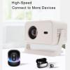 Fockety Smart WiFi Projector, 13 1080P HD Autofocus 5.4 Home Theater Projector with Auto Keystone Correction for Movie Gaming Presentations (US Plug) view 4