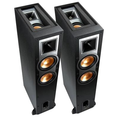 Klipsch R-26FA Dolby Atmos Floorstanding Speaker - Each (Black) (2)