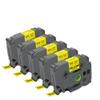 Black On White Tape Compatible with Label Maker 12mm 5PK 10PK Works with TZe TZe231 TZe431 TZe531 TZe631 TZe731(Black on Yellow) view 1