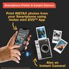 Fujifilm Instax Mini EVO Instant Camera with Sunshine Photo Microfiber Cleaning Cloth (Camera + 3 Twin Packs, Brown) view 3