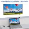 Bewinner HD Multimedia Interface Extender, Over Single Cat5e 6 1080P at. 60Hz 196.85ft Transfer Distance for HDTV PC Projector, HDMI to RJ45 Extender view 2