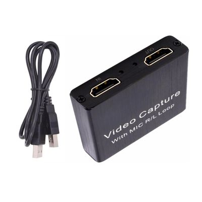 Quad Screen Cutting HDMI Video Capture Card USB 3.0 for Game Recording, Live Streaming BroadcastingAudio Video Capture Card