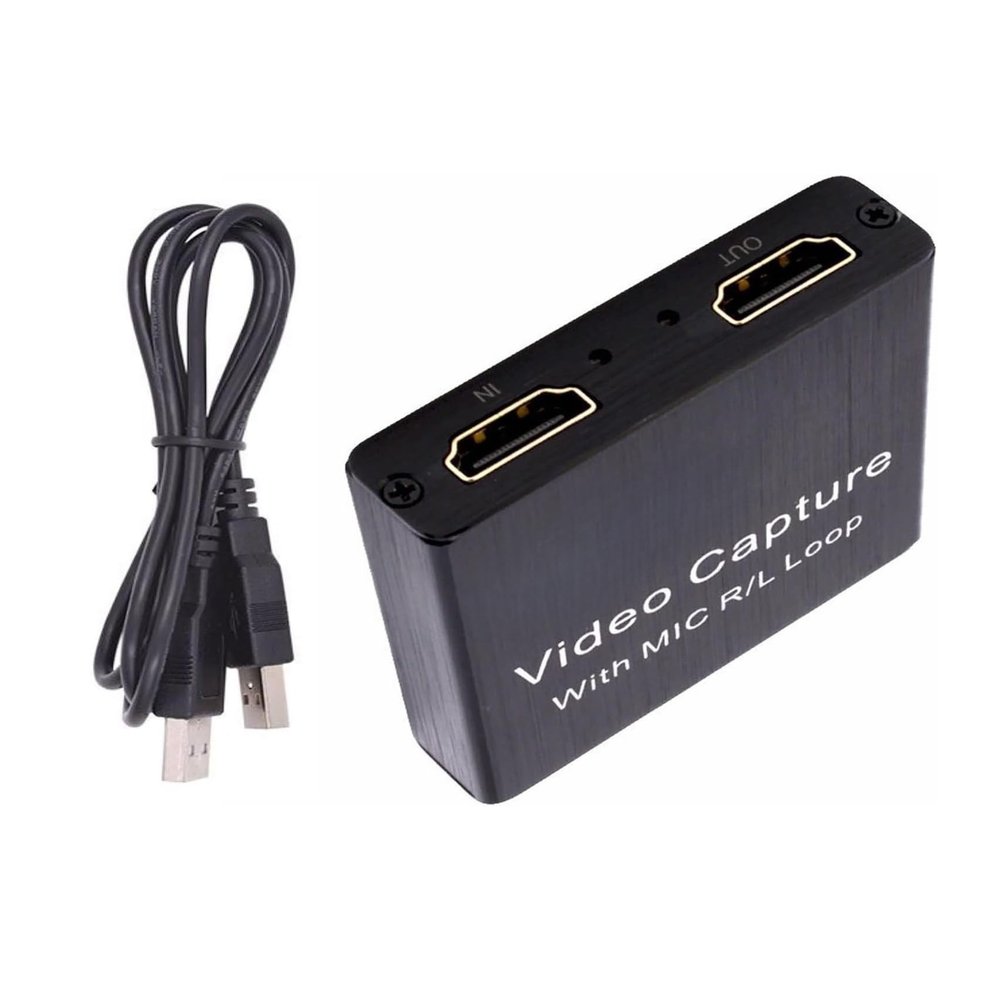 Quad Screen Cutting HDMI Video Capture Card USB 3.0 for Game Recording, Live Streaming BroadcastingAudio Video Capture Card