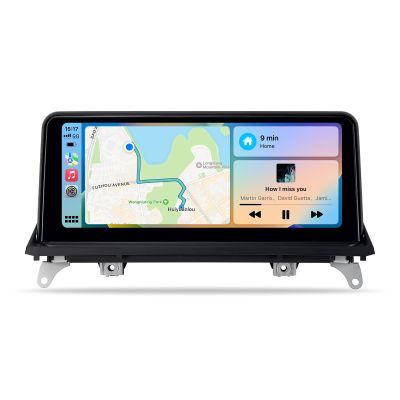 10.25 inch Touch Screen for BMW X5 X6 CIC E70 E71 (2011-2013) Wireless CarPlay Android Auto Upgrade Factory Car Radio Retain Original Amplifier Stereo Sound System (L10.25-X5-CIC)