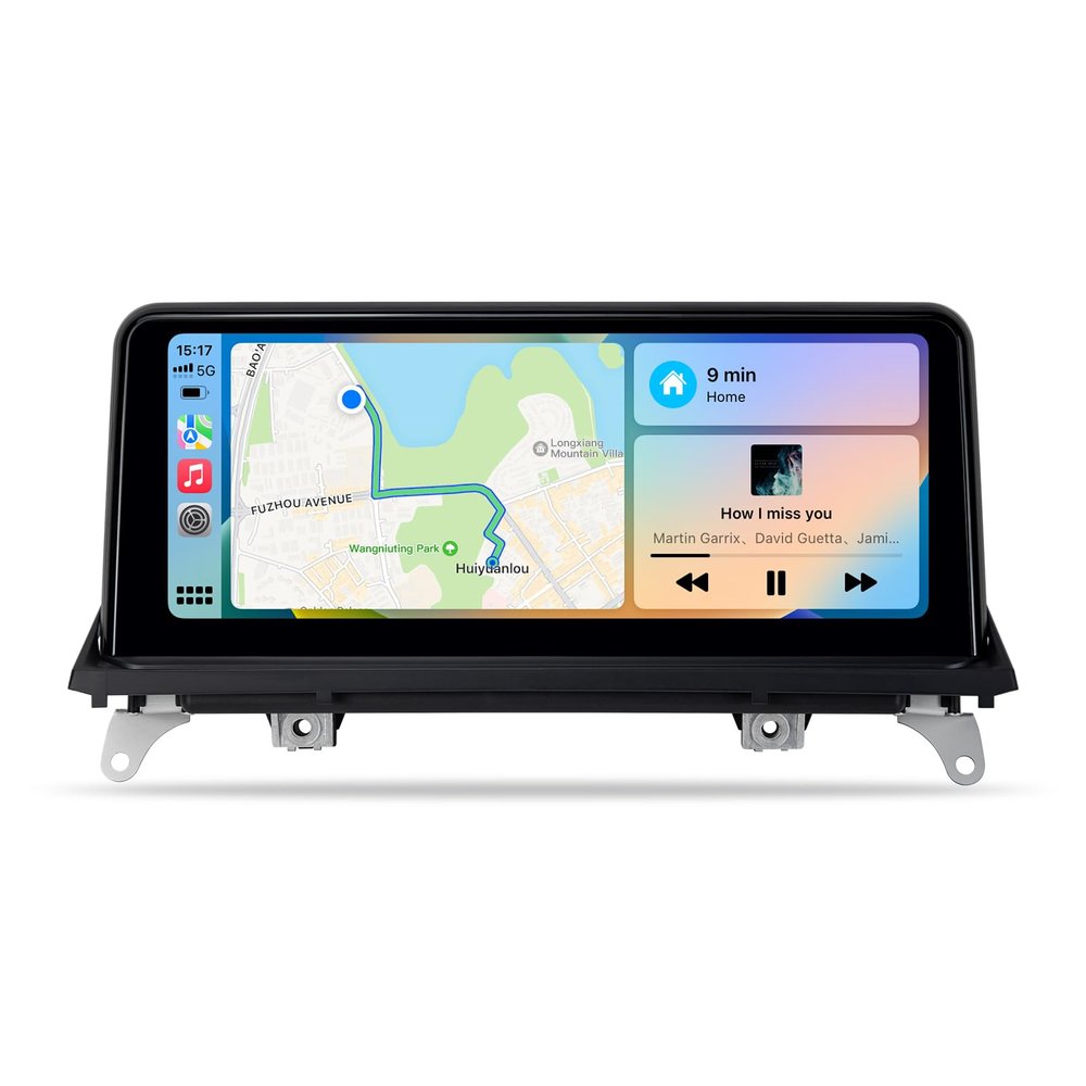 10.25 inch Touch Screen for BMW X5 X6 CIC E70 E71 (2011-2013) Wireless CarPlay Android Auto Upgrade Factory Car Radio Retain Original Amplifier Stereo Sound System (L10.25-X5-CIC)