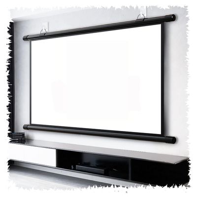 BTBZGFGNYU Home Projection Screen 4K HD Movie Screen 40in 50in 60in Pull Down Projector Screen Wall Ceiling Mount Projection Screen(16:9,30inch)