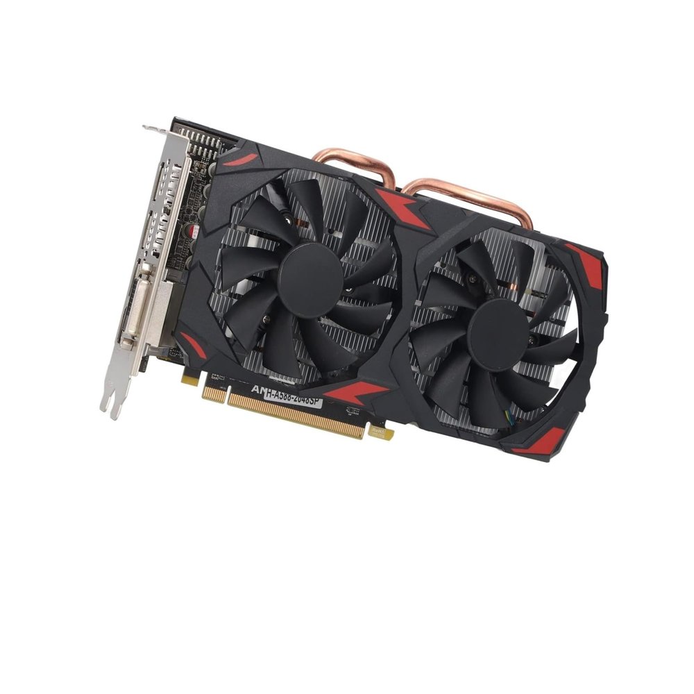 For Desktop PC Linux RX 580 8GB GDDR5 256BIT Gaming Graphics Card, Dual Fan Cooling 1284MHz Core HDMI DVI 3xDisplayPort PCIe 3.0