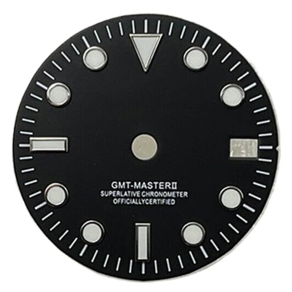 For NH34/NH35/NH36 Movement28.5MM Green Luminous Watch Dial Watch Accessories Fit