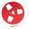 Universal Open Empty Aluminum Alloy Takeup Reel, 1/4 5in Empty Tape Reel Aluminum 3 Holes Nab,for Studer for Reel to Reel Recorder Empty Tape Reel,Red view 2