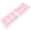 132 Keys French Keyboard Keycaps, Mechanical Keyboard Keycaps Set, Minimalist Design with Premium ABS Material for 61 64 68 84 87 96 98 100 104 108 Keyboards, Backlit Compatible (Pink) view 2