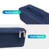 BOVKE Carrying Case for Bushnell Golf Wingman HD GPS Speaker, Portable Golf GPS Speaker Travel Storage Holder, Golfs Speaker Bag Organizer with Shoulder Strap for Charging Cable Accessories, Navy view 4