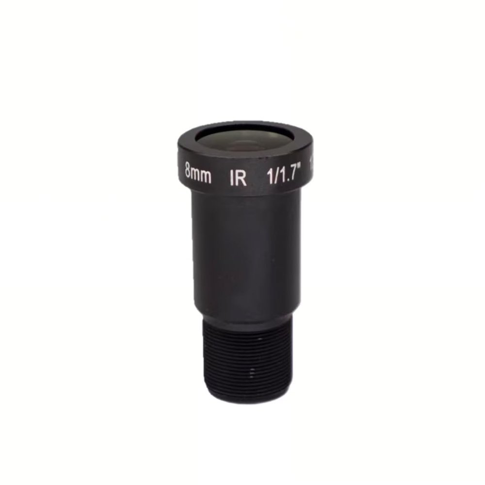 4K High Resolution CCTV Lens 12mp 8mm Focal Length M12 Mount F1.8 1/1.8 Inch