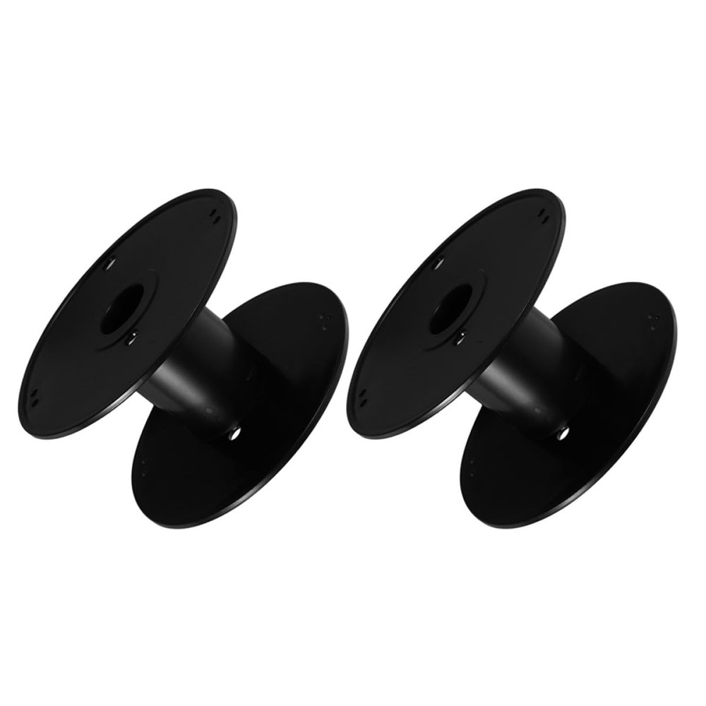 Mikinona 2pcs Plastic Cord Reel Cable Organizer with Snap Lock Large Wire Spools for Electrical and Optic Cables and Roller for Home Office Factory Use