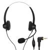 Jspondivague H360D 2.5VA Telephone Headset, Business Headset with Noise Reduction Mic, Binaural Wired Call Center Headphone for Customer Service, Office Earphone with 2.5mm Plug, Adjustable SPE view 3