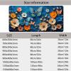 Mousepad Blue Mouse Pad Large 60 x 32in, Butterfly Desk Mat with 3MM Stitched Edges, Waterproof Mousepad with Anti-Slip Rubber Base Office Desk Accessories for Game, Office, Home, Gifts -yym2509VW view 3