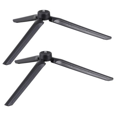 Mikinona 2PCS Camera Tripod with Screw Stable Desktop Stand for Live Streaming Photography Video Recording Anti-Slip Pad Compatible with DSLR Phone Projector and Fill Light