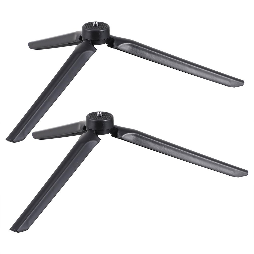 Mikinona 2PCS Camera Tripod with Screw Stable Desktop Stand for Live Streaming Photography Video Recording Anti-Slip Pad Compatible with DSLR Phone Projector and Fill Light