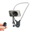 Magnetic Neck Phone Holder for Recording, Hands Free POV/Vlog Neck Mount with Wireless Remote Control, Neck Tripod with Chest Strap for Cooking/Riding, Content Creator for iPhone Android GoPro view 1