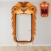 Bafeil Lion Themed Birthday Party Porch Banner - Door Decoration Dinosaur Door Banner Hanging Supplies Animals Backdrop for Jungle Safari Birthday Photo Booth Props view 1