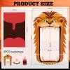 Bafeil Lion Themed Birthday Party Porch Banner - Door Decoration Dinosaur Door Banner Hanging Supplies Animals Backdrop for Jungle Safari Birthday Photo Booth Props view 2