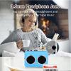 EBTOOLS Cassette Tape Player, Stereo Dual Channel, 3.5mm Headphone Jack, Portable Cassette to Mp3 Converter, USB Recorder, Clear Sound, Auto Reverse, Enduring and Portable (Blue) view 3