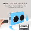 EBTOOLS Cassette Tape Player, Stereo Dual Channel, 3.5mm Headphone Jack, Portable Cassette to Mp3 Converter, USB Recorder, Clear Sound, Auto Reverse, Enduring and Portable (Blue) view 4