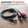 12V Power Cable Compatible with Trimble 4700 4800 5700 5800 R6 R7 R8 R10 GPS RTK GNSS Receiver, 7 Pin to Alligator Clips, 46125-20 view 4