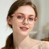 GCGAIK Blue Light Blocking Glasses for women, Anti-Blue Light Computer Glasses (Orange) view 3
