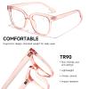 GCGAIK Blue Light Blocking Glasses for women, Anti-Blue Light Computer Glasses (Orange) view 4
