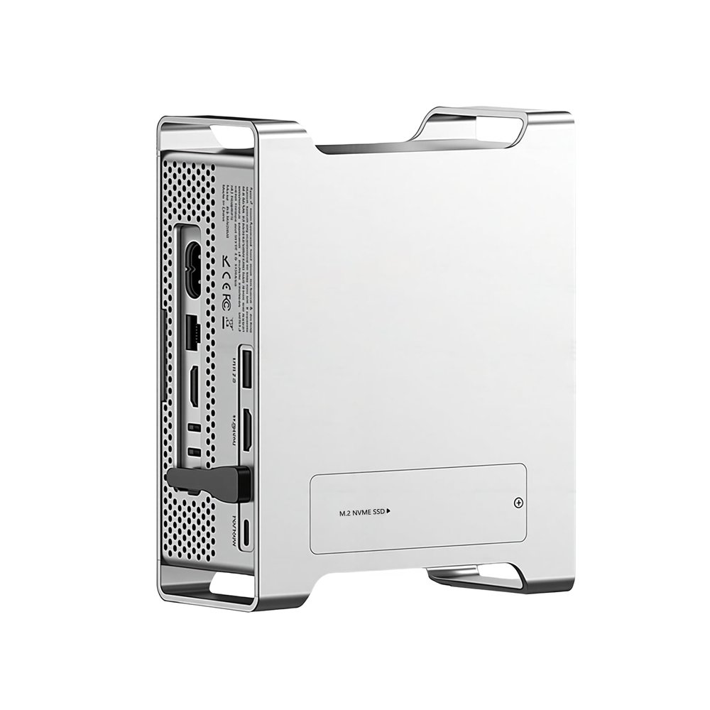 Mac mini M4/M4 Pro Dock with NVMe SSD Enclosure, 9-1 Workstation for Mac mini M4/M4 Pro,Docking Station with HDMI 4K60Hz,2*USB-A 10G,1*USB 2.0,1*PD 100W,SD/TF4.0,Support SSD B+M M-Key