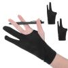 2 Pack Digital Drawing Glove Right Hand Drawing Art Glove Palm Rejection for Capacitive Touch Screen Artist Left Hand Graphic Tablet, Graphics Monitor Digital Sketching, Coloring Two Finger Gloves view 1