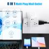 Surge Protector Outlet Extender with Rotating Plug, Multi Plug Outlet Extender with 4 Splitter and 2 USB Ports & 2 USB C Wall Charger, 3 Side Swivel Splitter for Home Office Dorm Travel view 3