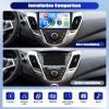 Android 15 Car Stereo for Hyundai Veloster 2011-2015 9 Inch Touch Screen 2G+64G with Wireless CarPlay Android Auto Mirror Link 26UI Bluetooth FM GPS Navigation WiFi SWC Backup Camera view 2