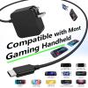 FSJTD 65W USB C Charger Compatible with ASUS ROG Xbox Ally X, 6FT Fast Charger Compatible with Nintendo Switch 1/2, Steam Deck, Legion Go, MSI Claw, GPD Win, Ayaneo, Onexplayer & Laptop view 2