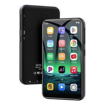 160GB ZAQE MP3 Player with Bluetooth and WiFi, MP3 Player with Spotify, Audible, Amazon Music, Pandora, Play Store, 4" HD Full Touch Screen Android MP4 Player for Kids