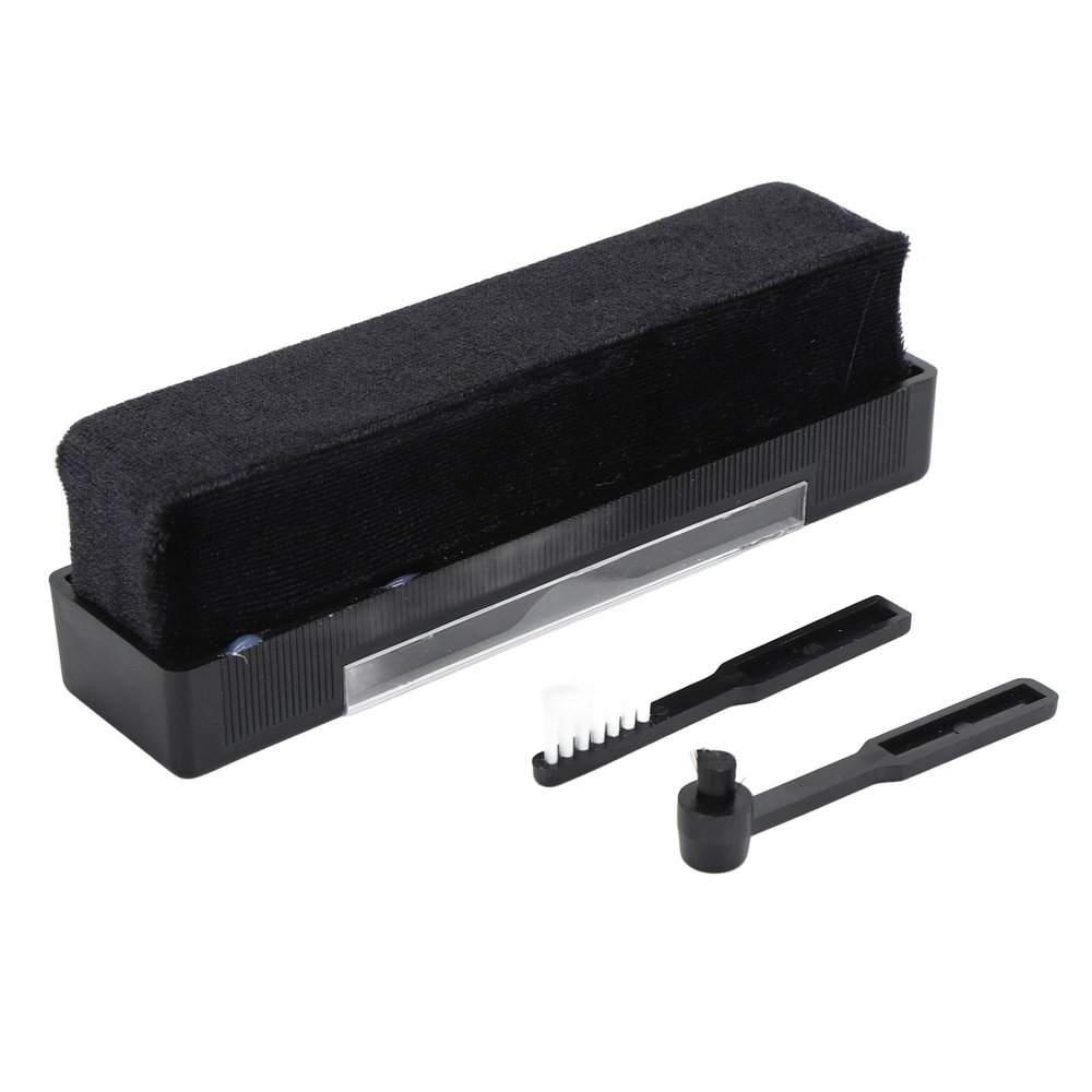 Badafaci Record Cleaning Brush Kit, Velvet Material, Gentle and Effective Cleaning for Records, CDs, DVDs, Compact and Portable for Music Enthusiasts