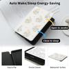 AdorableWhimsy Kawaii Floral Bunny Cute Case for Basic Kindle 11th Generation (2024/2022 Release) 6 Inch with Hand Strap Premium PU Leather Smart White Protective Folio Cover with Auto Sleep/Wake view 4